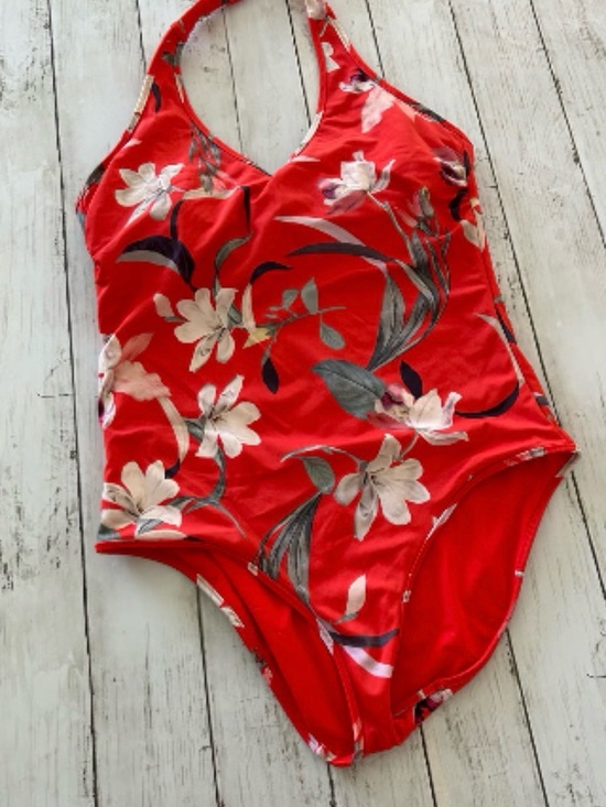 Athleta Other - Athleta Waimea Floral Plunge Halter One Piece Swimsuit